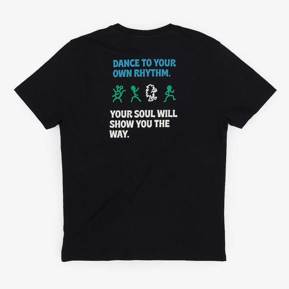 T-Shirt In Cotone Biologico Vestibilita Regolare | Nero Balla Il Tuo Ritmo>Satorisan Clearance